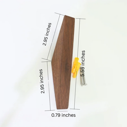 Wooden Wall-Mounted Coat Hook Decorative Holder for Coats and Hats