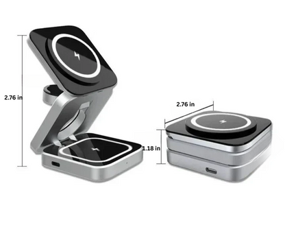 3-in-1 Wireless Fast Charger for Phone, Watch, and Earbuds