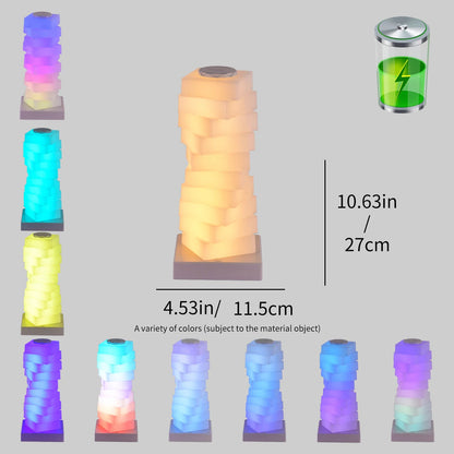 RGB LED Bedside Lamp with Touch Control and 16 Color Modes