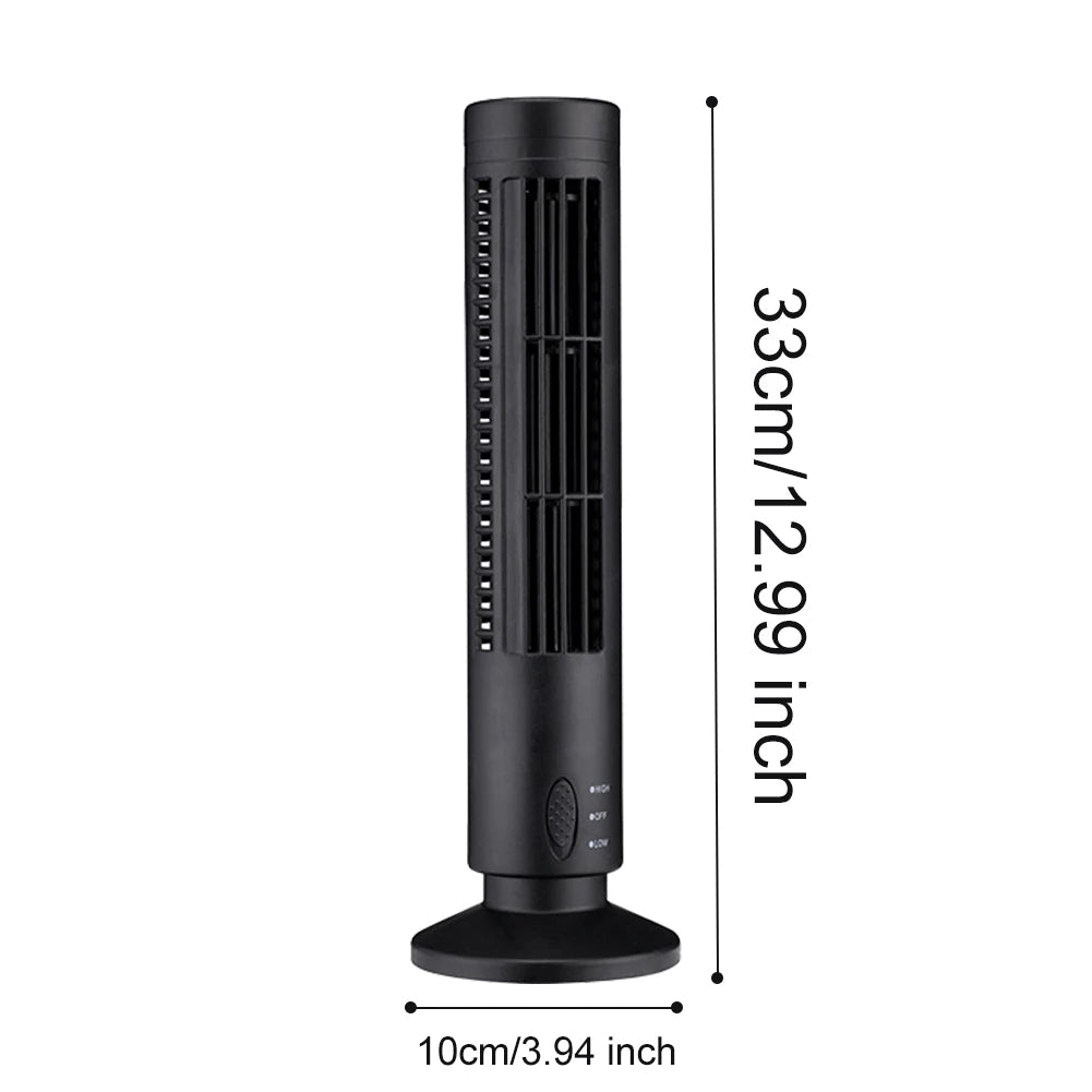 Mini USB Bladeless Desktop Air Conditioner Portable Cooler Fan