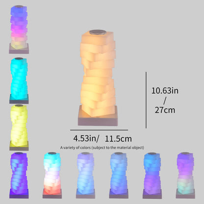 RGB LED Bedside Lamp with Touch Control and 16 Color Modes