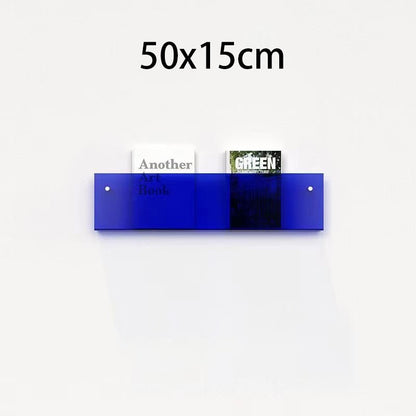 Minimalist Acrylic Wall-Mounted Magazine Rack