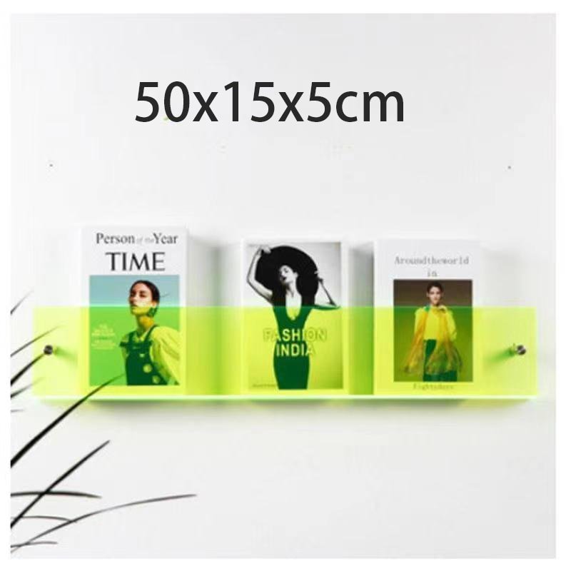 Minimalist Acrylic Wall-Mounted Magazine Rack