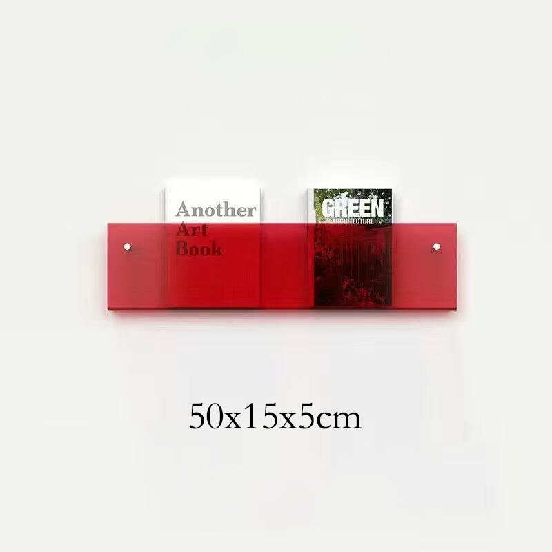 Minimalist Acrylic Wall-Mounted Magazine Rack