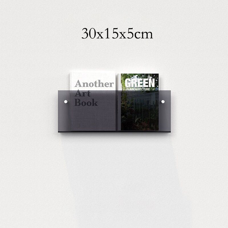 Minimalist Acrylic Wall-Mounted Magazine Rack