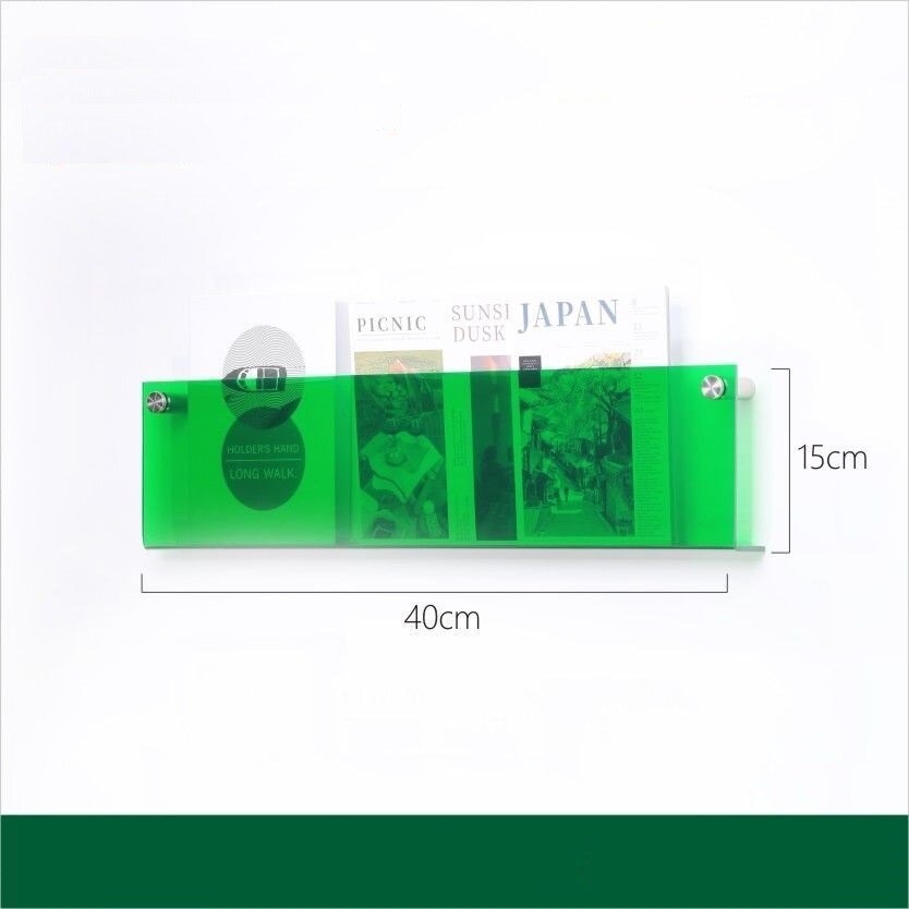 Minimalist Acrylic Wall-Mounted Magazine Rack