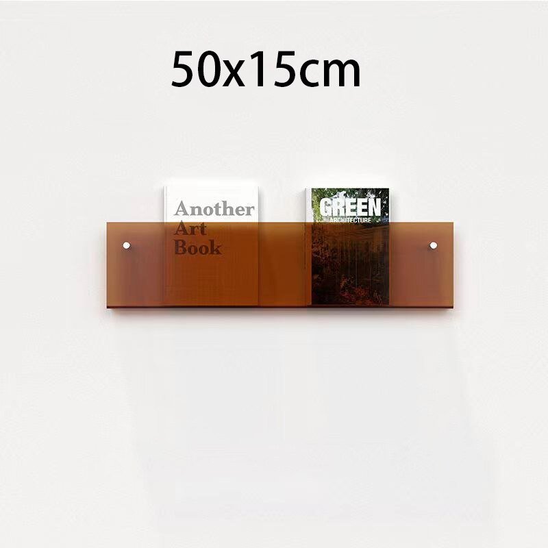 Minimalist Acrylic Wall-Mounted Magazine Rack