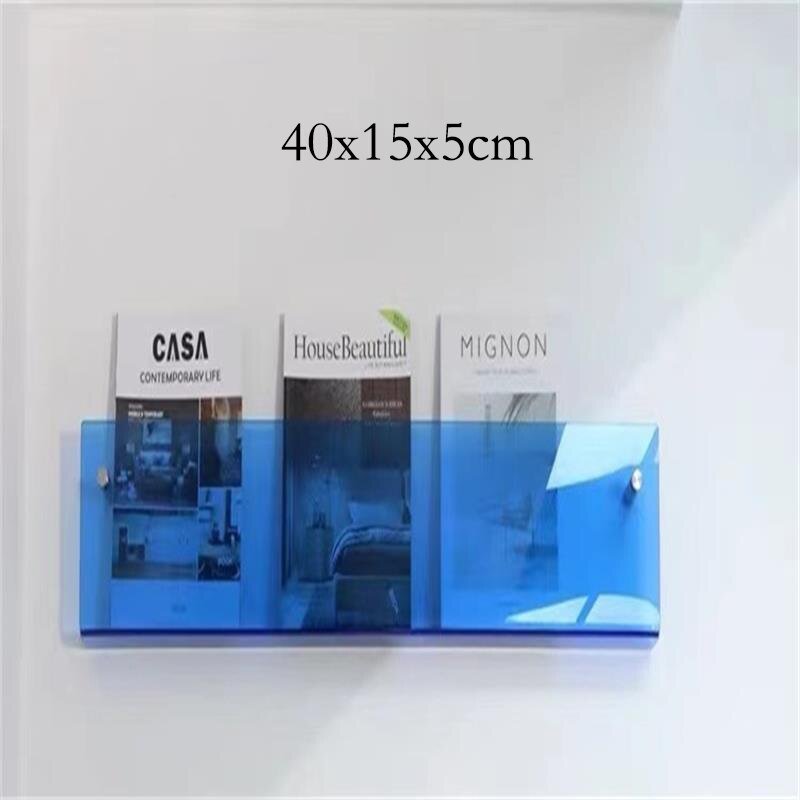 Minimalist Acrylic Wall-Mounted Magazine Rack