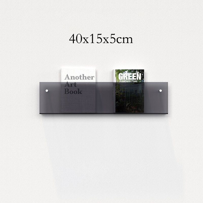Minimalist Acrylic Wall-Mounted Magazine Rack