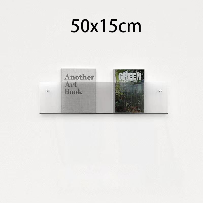 Minimalist Acrylic Wall-Mounted Magazine Rack