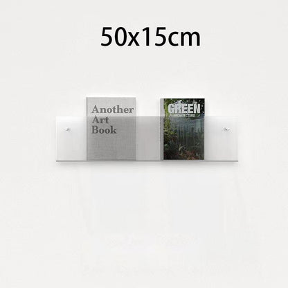 Minimalist Acrylic Wall-Mounted Magazine Rack