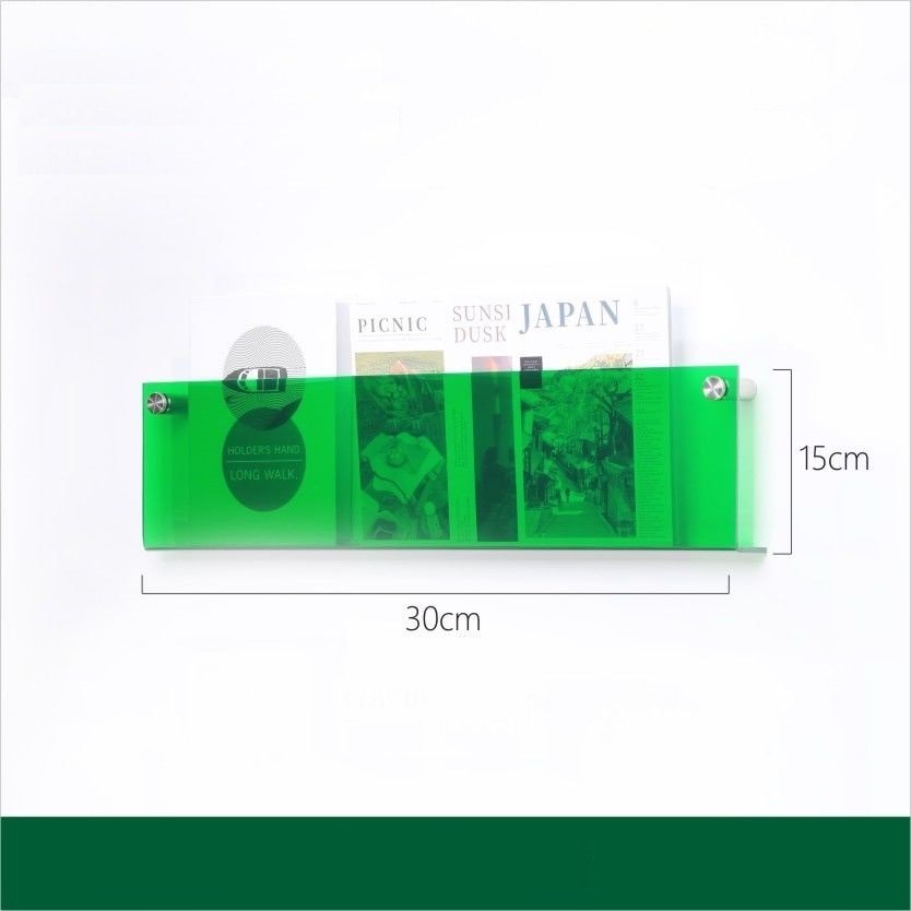 Minimalist Acrylic Wall-Mounted Magazine Rack