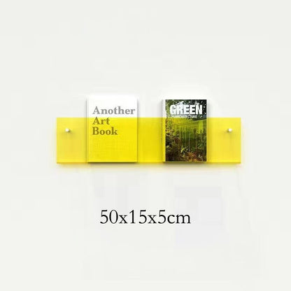 Minimalist Acrylic Wall-Mounted Magazine Rack