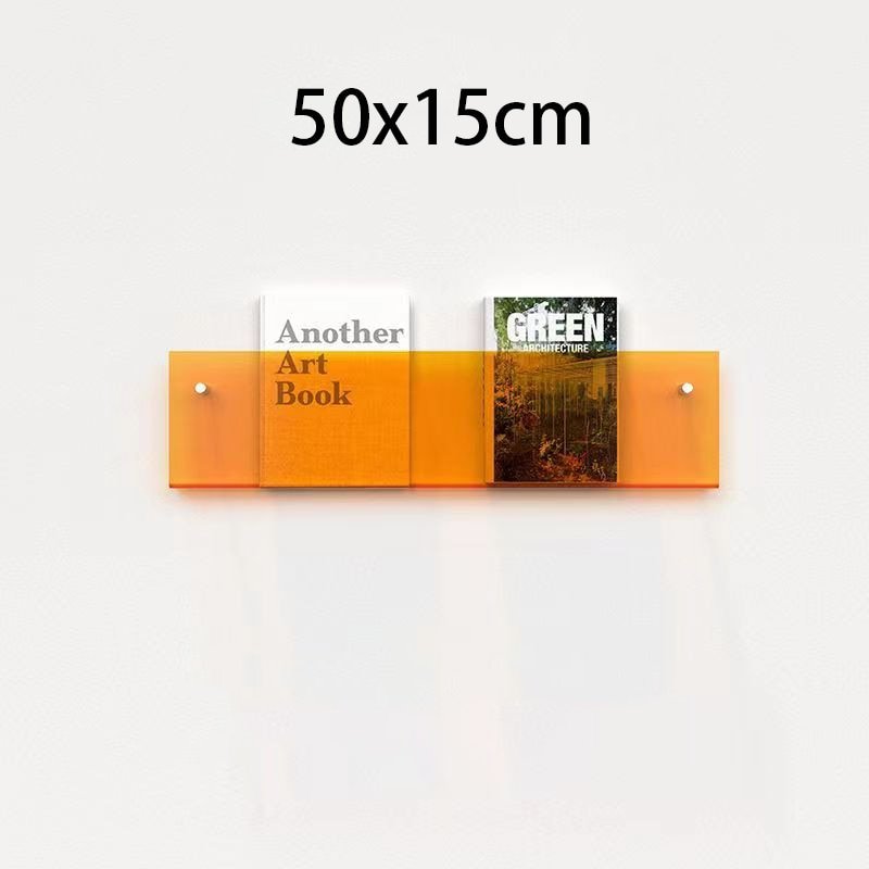 Minimalist Acrylic Wall-Mounted Magazine Rack