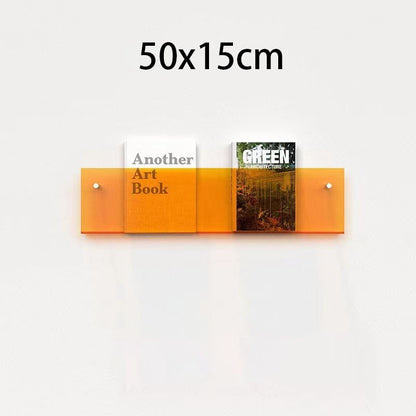Minimalist Acrylic Wall-Mounted Magazine Rack