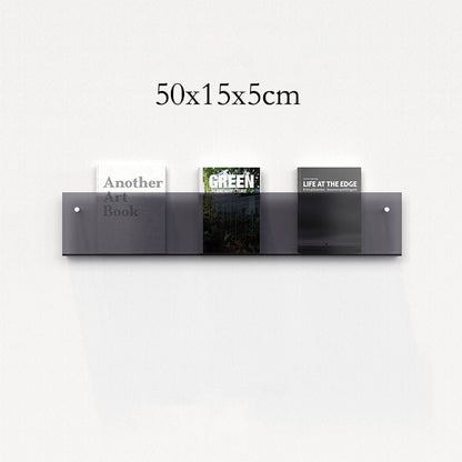 Minimalist Acrylic Wall-Mounted Magazine Rack