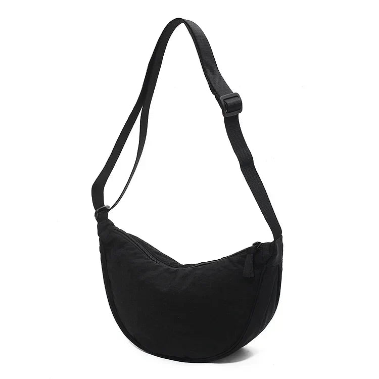 Minimalist Canvas Shoulder Bag with Adjustable Strap