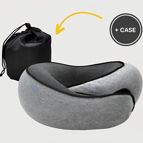 Memory Foam Airplane Travel Pillow with Special Neck Support Compact