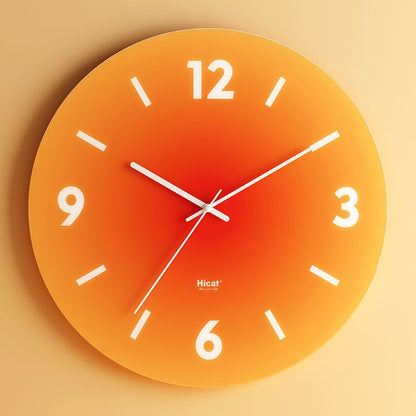 Gradient Glass Minimalist Wall Clock