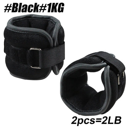 Adjustable Ankle and Wrist Weights with Secure Velcro Straps for Workouts