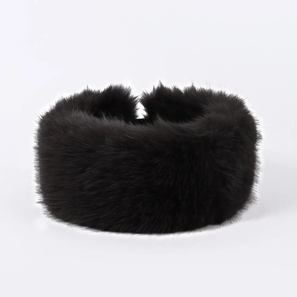 Fluffy Faux Fur Winter Headband for Women Warm and Stylish