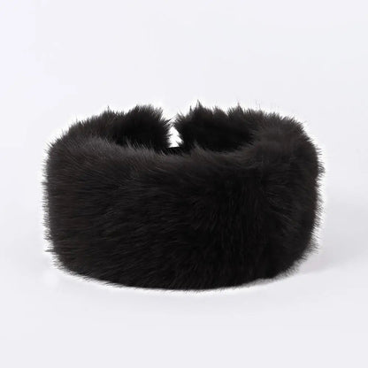 Fluffy Faux Fur Winter Headband for Women Warm and Stylish