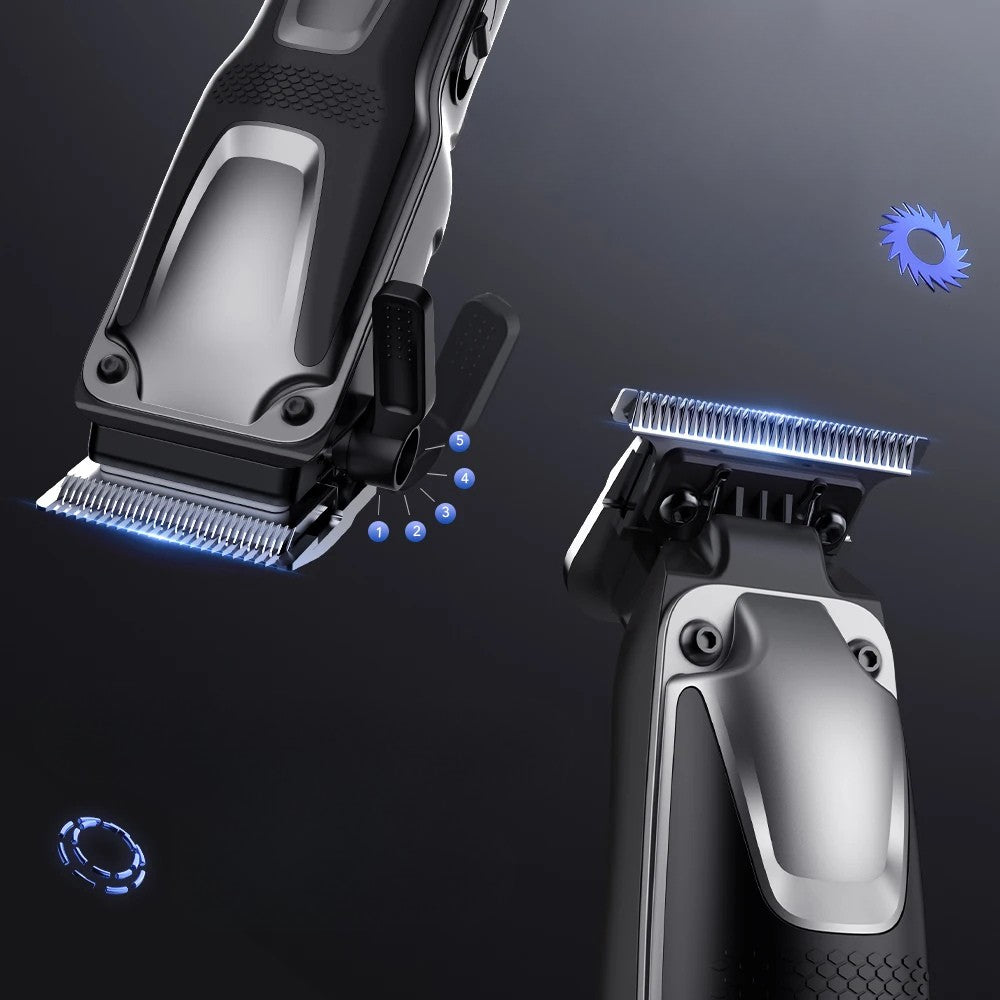Cordless Stainless Steel Hair Clipper Set