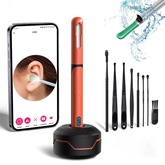 Wireless HD Otoscope Ear Cleaner with 1296P WiFi Camera and LED Light