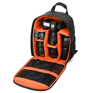 Waterproof Lightweight Camera Backpack with Multiple Compartments for Travel