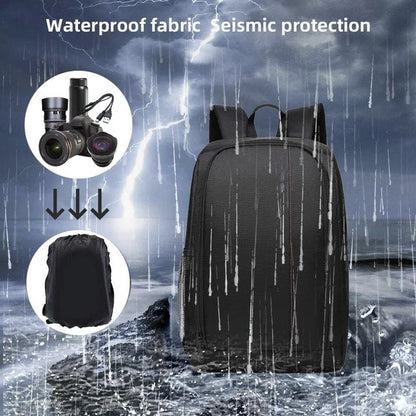 Waterproof Lightweight Camera Backpack with Multiple Compartments for Travel