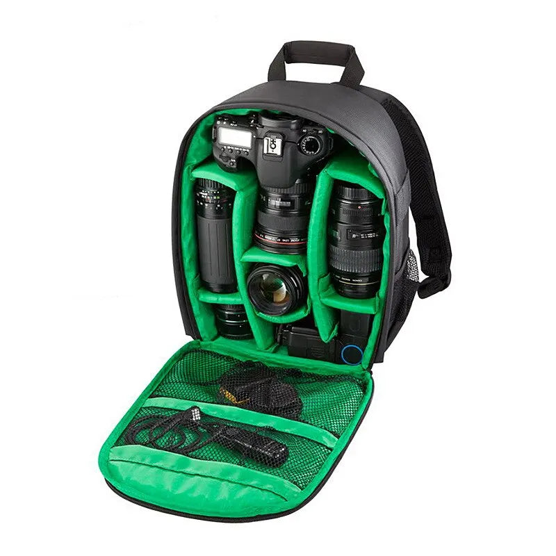 Waterproof Lightweight Camera Backpack with Multiple Compartments for Travel
