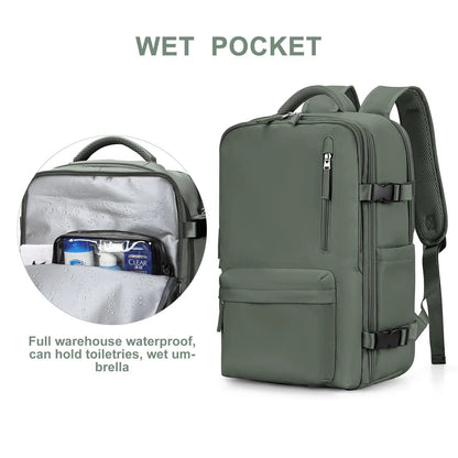 Waterproof Modern Travel Backpack with USB Port