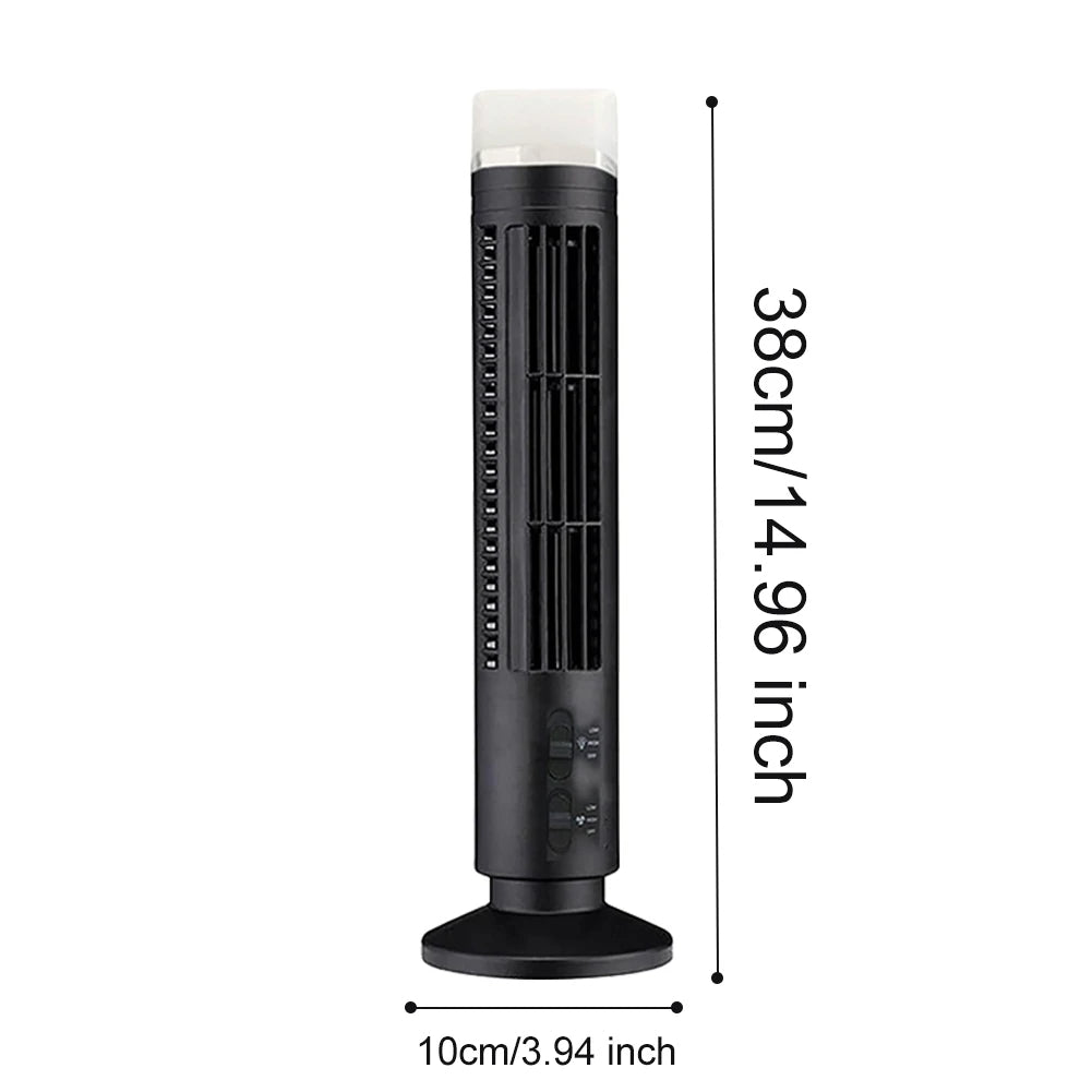 Mini USB Bladeless Desktop Air Conditioner Portable Cooler Fan