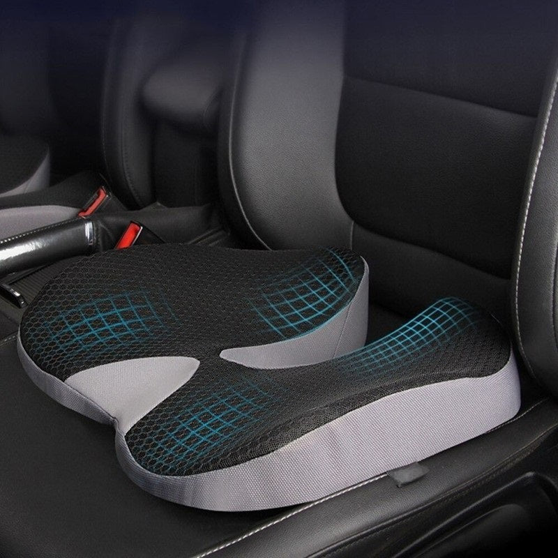 Memory Foam Car Seat Cushion with Non-Slip Mesh