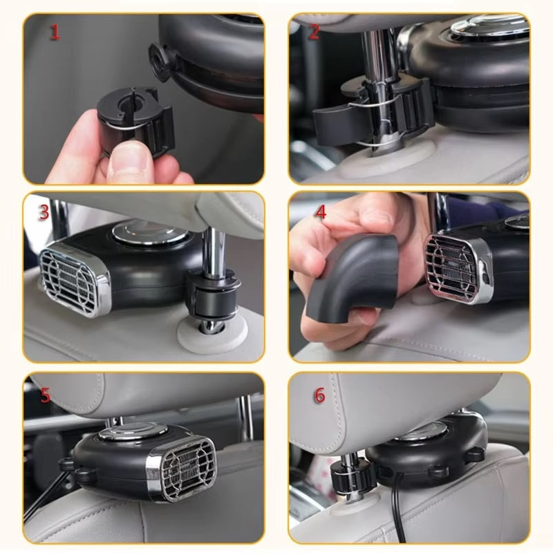 12V Portable Car Heater with 360° Rotation Dual-Mode Heating and Cooling