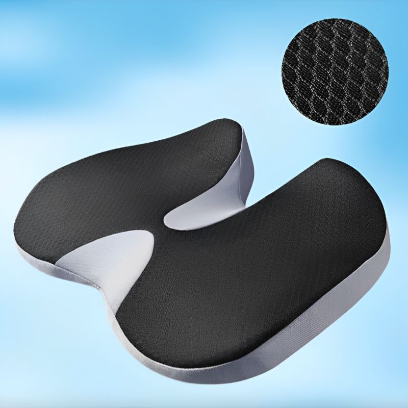 Memory Foam Car Seat Cushion with Non-Slip Mesh