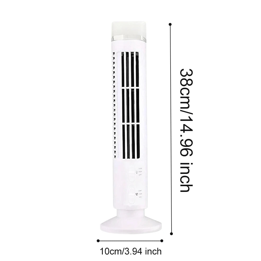 Mini USB Bladeless Desktop Air Conditioner Portable Cooler Fan