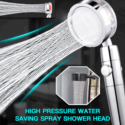 High Pressure 360° Rotatable Shower Head With Water Saving Switch