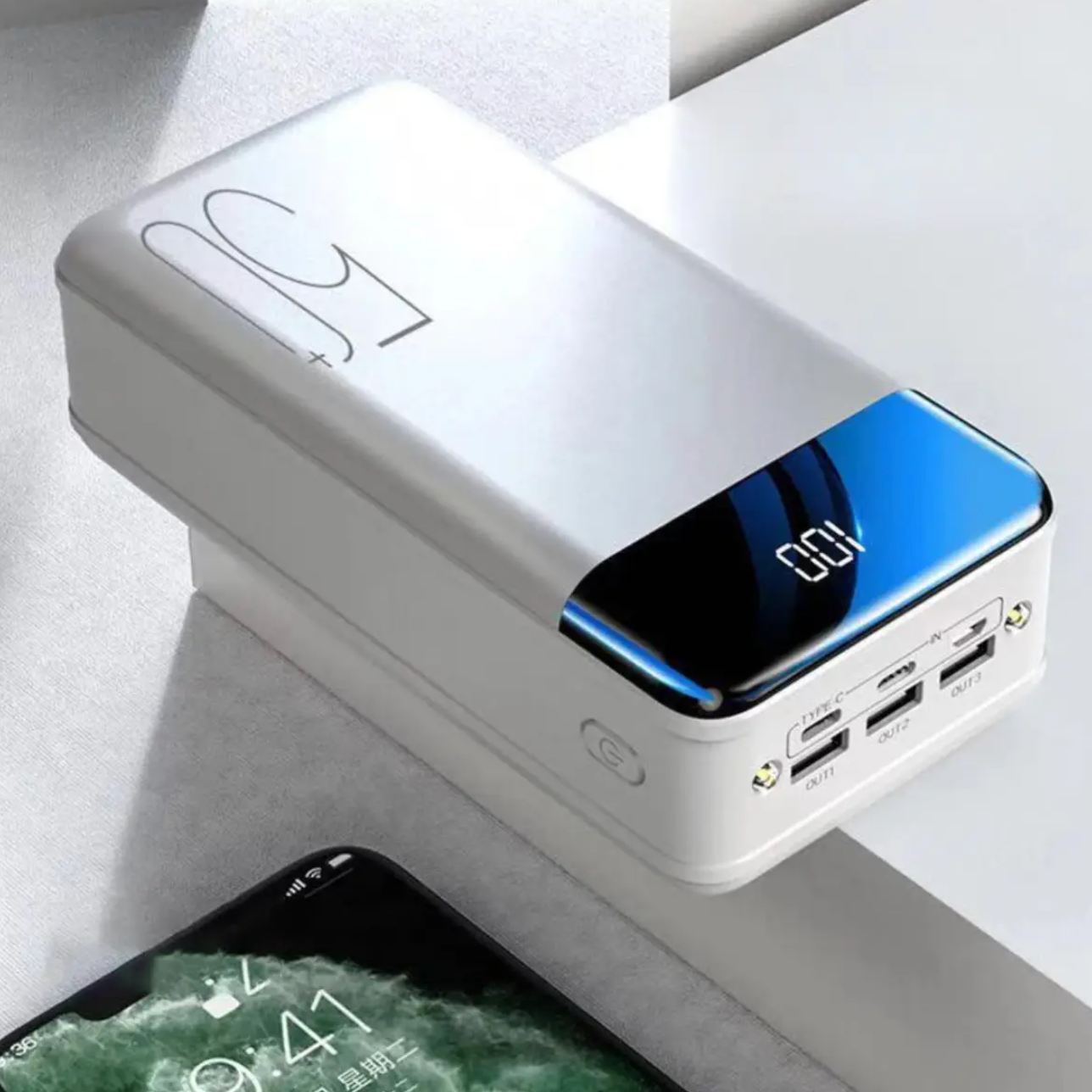 50,000mAh Power Bank Fast Charging Portable High Capacity Battery