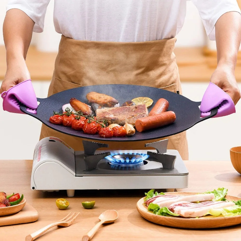 Non-Stick Grill Pan and Griddle for Indoor Outdoor Cooking