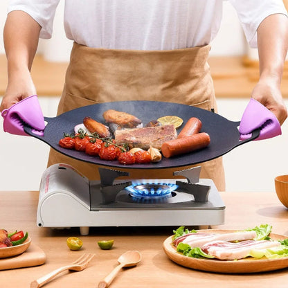 Non-Stick Grill Pan and Griddle for Indoor Outdoor Cooking