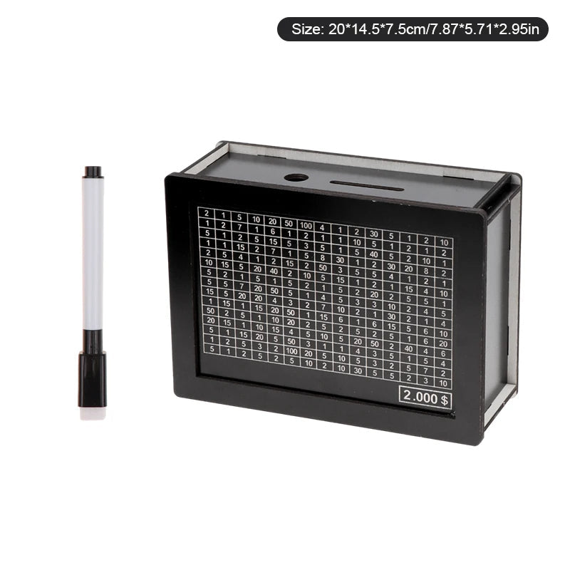 Minimalist Wooden Counter Piggy Bank