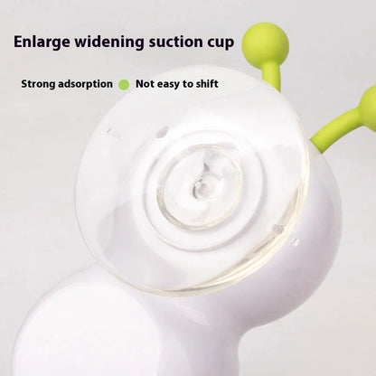 Interactive Suction Cup Caterpillar Cat Toy