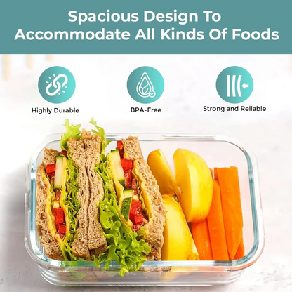 35 Piece Food Storage Container Set With Airtight Lids and Portions