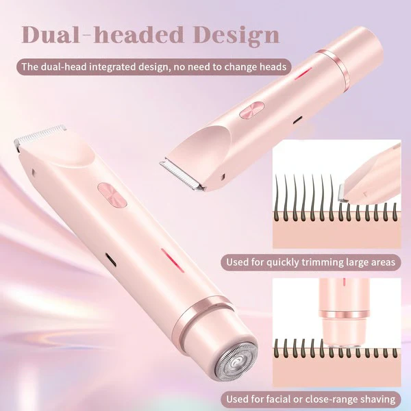 Women’s Waterproof Electric Shaver and Bikini Trimmer Cordless 2-in-1