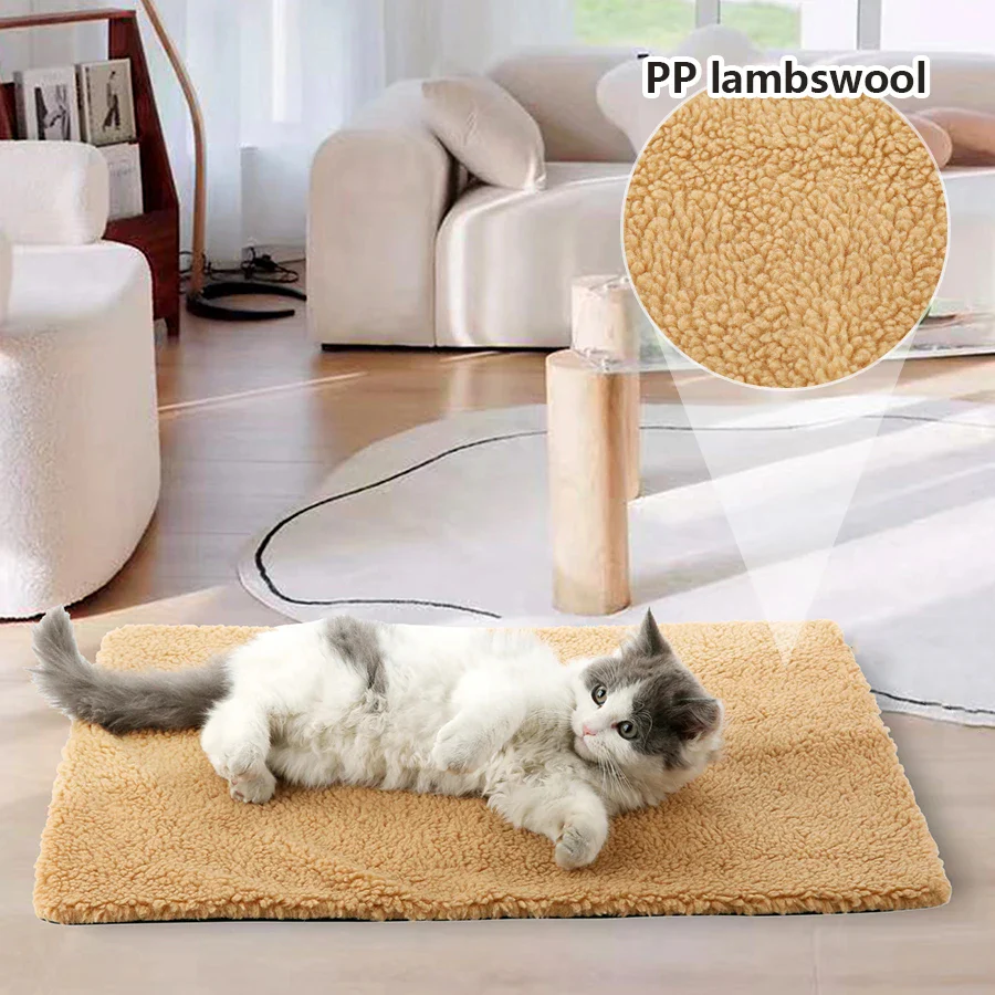 Self-Heating Cat and Dog Warming Pad Non-Electric Washable Pet Mat