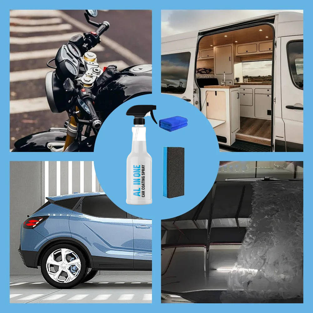 Car Coating Spray With Nano Protection, Hydrophobic Water Beading & Applicator