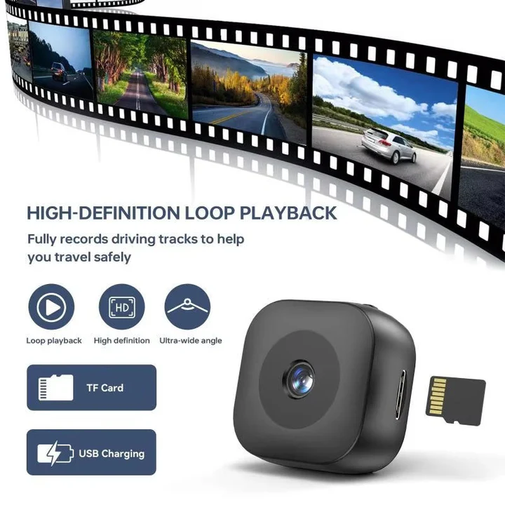 Wireless Mini Security Camera 1080p HD with Night Vision & Motion Detection