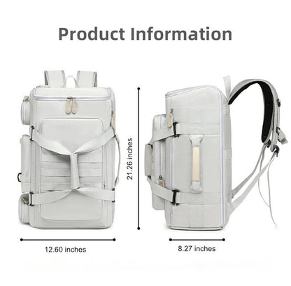 Large Capacity Travel Backpack With Laptop Compartment And Wet Dry Separation
