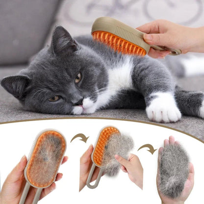 Rechargeable Silicone Pet Grooming Brush